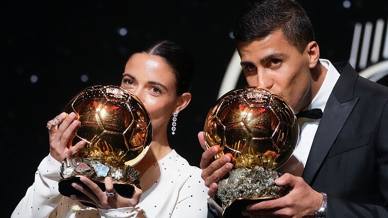 „Ballon d`Or“ ceremonijoje metų futbolininkais išrinkti ispanai Rodri ir Bonmati „Ballon d`Or“ ceremonijoje metų futbolininkais išrinkti ispanai Rodri ir Bonmati