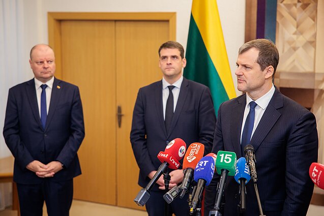 Saulius Skvernelis, Remigijus Žemaitaitis ir Gintautas Paluckas