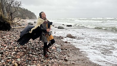 Grupės „Hansanova“ klipo filmavimo akimirka