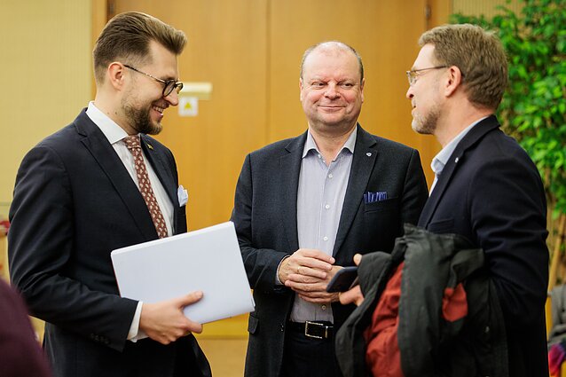Lukas Savickas, Saulius Skvernelis, Linas Kukuraitis