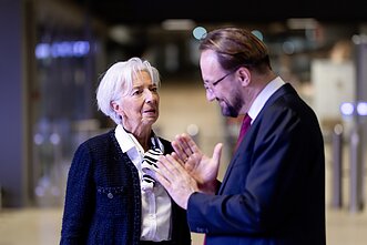 Christine Lagarde ir Gediminas Šimkus