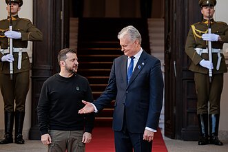 Владимир Зеленский и Гитанас Науседа (архивное фото)