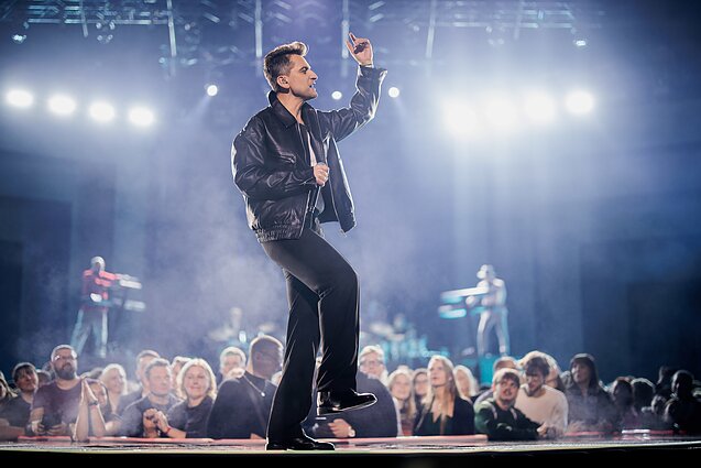 M.A.M.A. ceremonijos akimirka - scenoje Alanas Chošnau