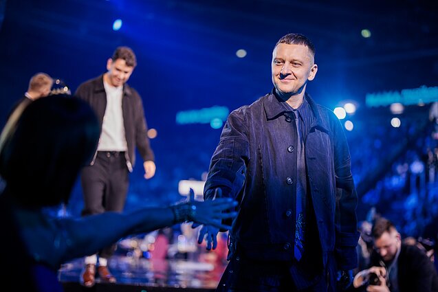M.A.M.A. apdovanojimų ceremonijos akimirka - „Despotin Fam“ narys Vitalijus Puzyriovas 