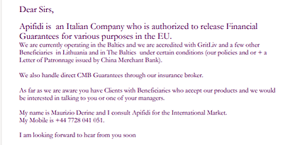 Laiškas potencialiems partneriams