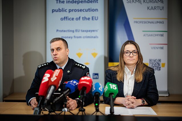  FNTT pristatė kartu su Europos prokuratūra atliekamą stambaus masto tarptautinį tyrimą