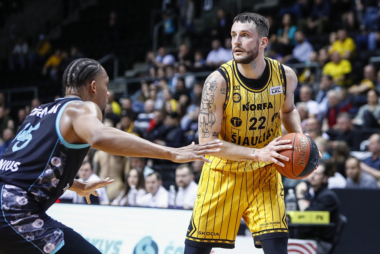 Lietuvos krepšinio lyga (LKL): „Šiauliai“ – „Wolves“. Tauras Jogėla Lietuvos krepšinio lyga (LKL): „Šiauliai“ – „Wolves“. Tauras Jogėla