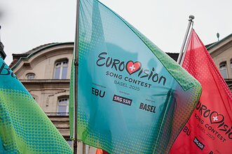 Šveicarijos miestas Bazelis jau pasiruošęs „Eurovizijai“ 