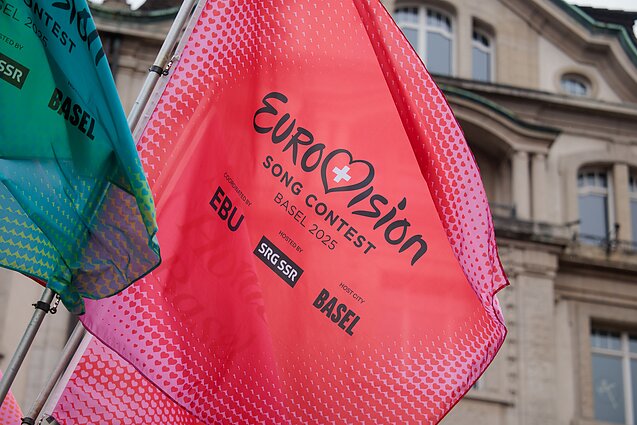Šveicarijos miestas Bazelis jau pasiruošęs „Eurovizijai“ 