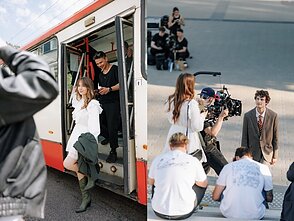 Justino Jaručio klipo filmavimo akimirka Justino Jaručio klipo filmavimo akimirka