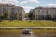 Šeši abiturientai liepos 3 dieną išplaukė iš Vilniaus į Rusnę