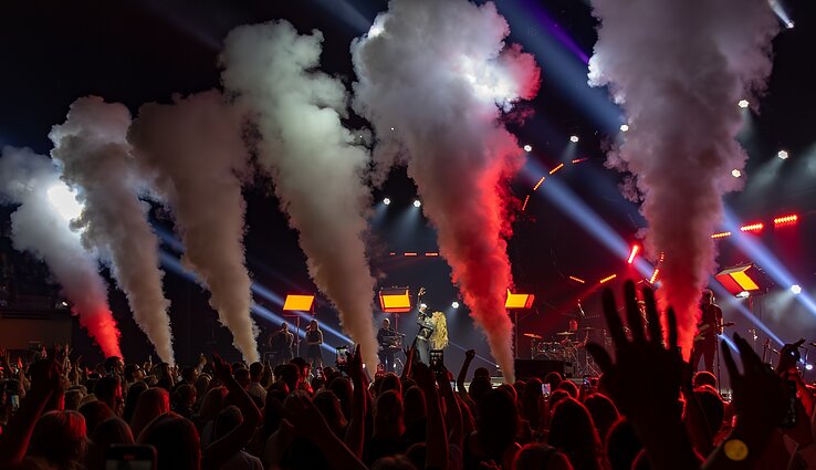 Natalijos Bunkės koncerto akimirka