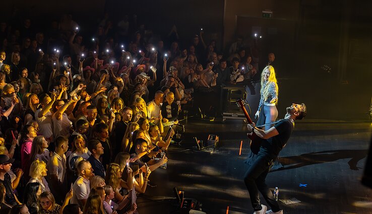 Natalijos Bunkės koncerto akimirka