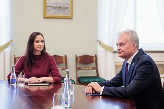 Инга Ругинене и Гитанас Науседа