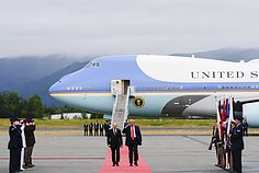 D. Trumpo ir V. Putino susitikimas Aliaskoje D. Trumpo ir V. Putino susitikimas Aliaskoje