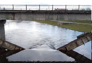 Prieš 3 metus įgriuvęs tiltas per Nevėžį