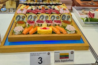 Airis Zapašnikas tapo pirmuoju lietuviu, pelniusiu geriausio sušių meistro titulą