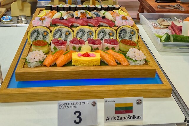 Airis Zapašnikas tapo pirmuoju lietuviu, pelniusiu geriausio sušių meistro titulą