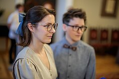 Eglė ir Karolina sumainė žiedus