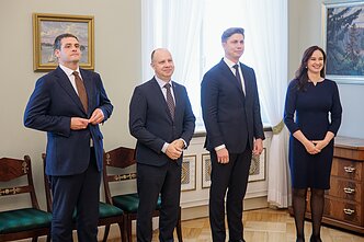 Remigijus Žemaitaitis, Aurelijus Veryga, Mindaugas Sinkevičius ir Inga Ruginienė