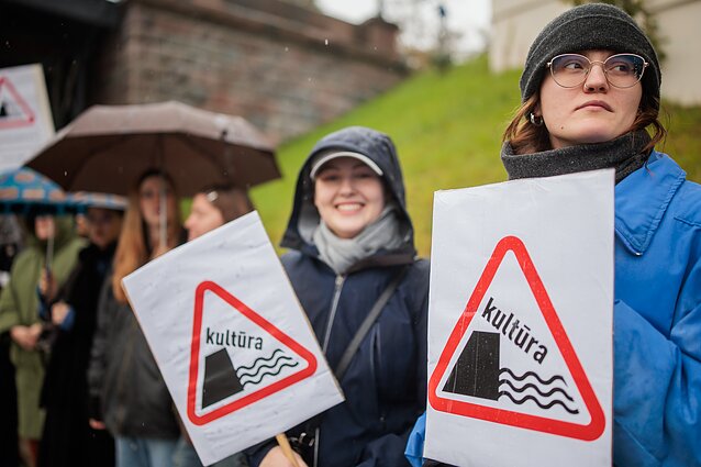 Prie Seimo – kultūros bendruomenės protestas šauksmu