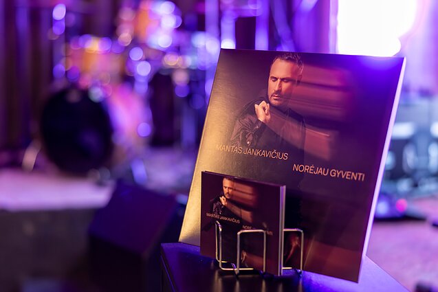 Manto Jankavičiaus albumo pristatymo akimirka