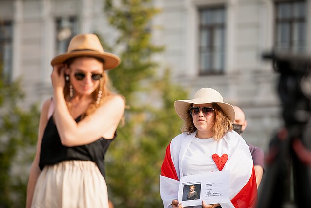 Baltarusijos opozicijos atstovai Lietuvoje surengė solidarumo su Baltarusijos moterimis dieną Baltarusijos opozicijos atstovai Lietuvoje surengė solidarumo su Baltarusijos moterimis dieną