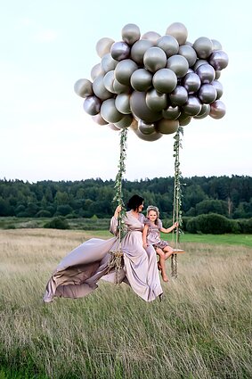 Kai kurioms Ajos organizuojamoms fotosesijoms net prireikia krano
