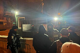 Ukrainos antikorupcinės agentūros atliko kratas Andrijaus Jermako biuruose