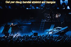 Free Finga koncerto akimirkos