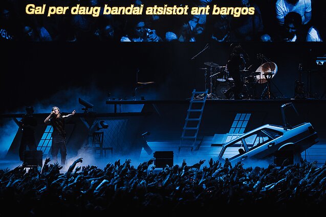 Free Finga koncerto akimirkos