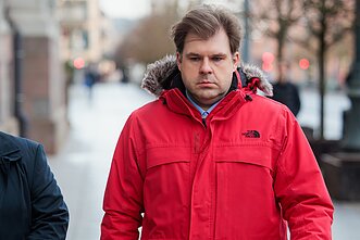Kristijonas Bartoševičius atvyko į teismo posėdį