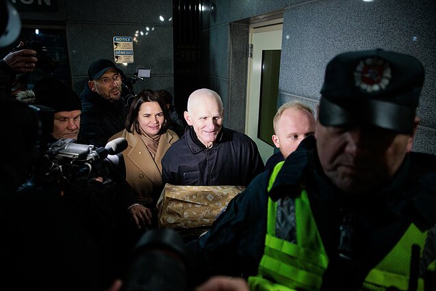 Alesis Bialiatskis ir Sviatlana Cichanouskaja