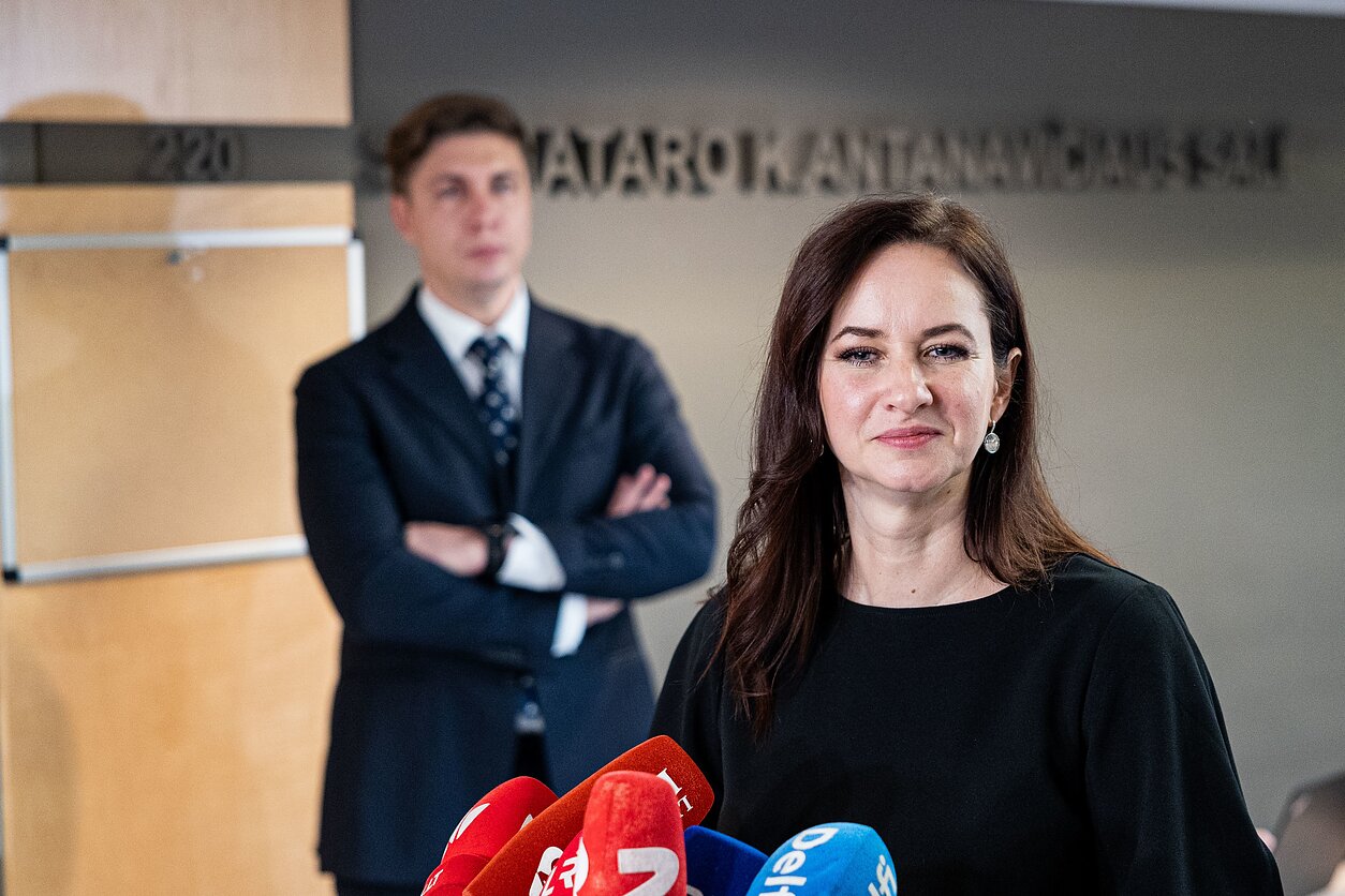 Inga Ruginienė ir Mindaugas Sinkevičius