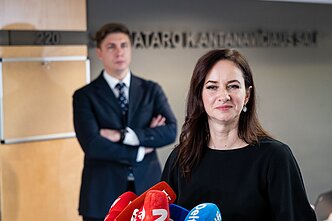 Inga Ruginienė ir Mindaugas Sinkevičius