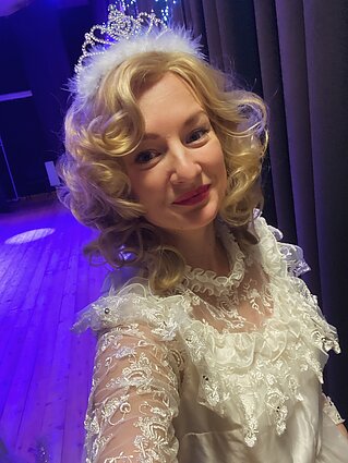 Tatjana pasirodė vaikų kalėdiniame spektaklyje