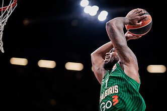 Mosesas Wrightas. Eurolyga: Kauno „Žalgiris“ – Atėnų „Panathinaikos“