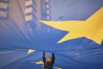 Proeuropietiškas piketas Rumunijoje. Asociatyvi nuotr.
