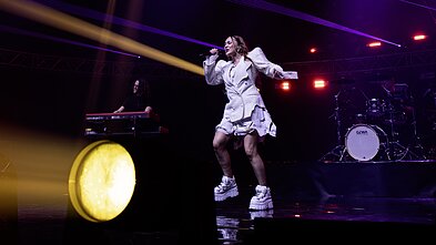 Džordanos Butkutės koncerto akimirka