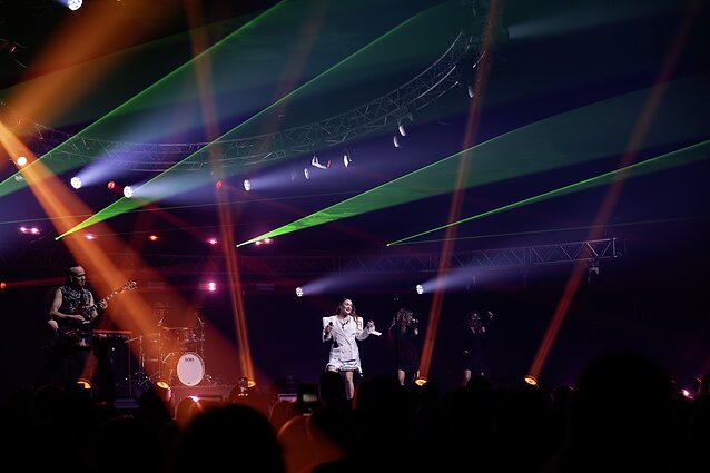 Džordanos Butkutės koncerto akimirka