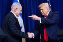 Benjaminas Netanyahu ir Donaldas Trumpas