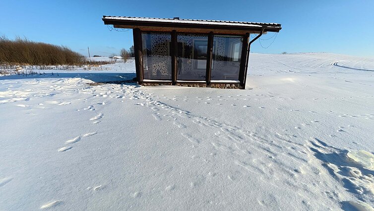 Ovidijaus namelis iš malkų
