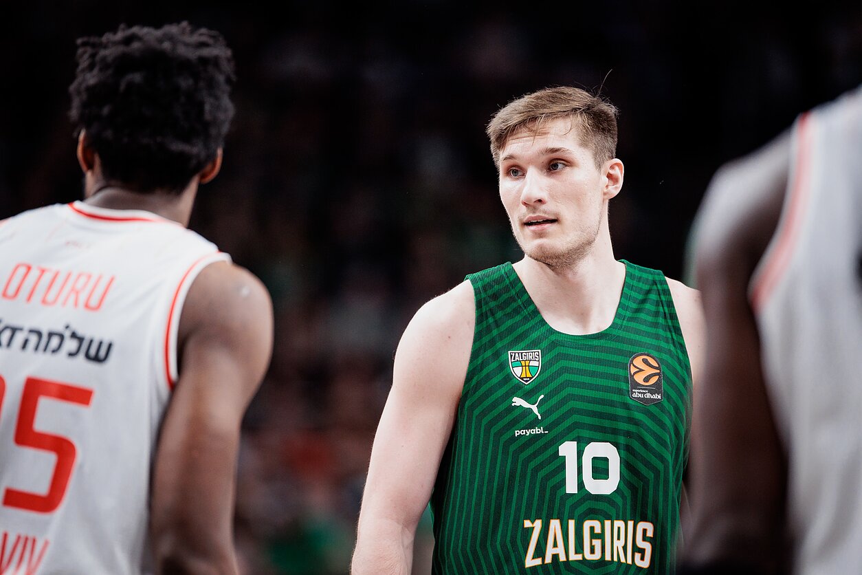 Ąžuolas Tubelis. Eurolyga: Kauno „Žalgiris“ – Tel Avivo „Hapoel“