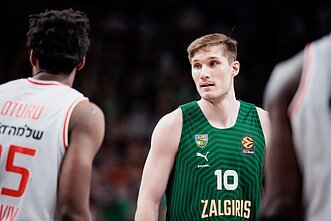 Ąžuolas Tubelis. Eurolyga: Kauno „Žalgiris“ – Tel Avivo „Hapoel“