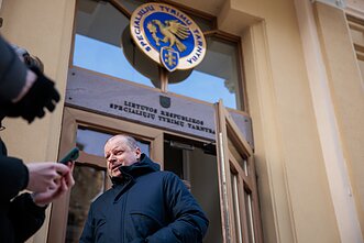 Saulius Skvernelis STT apklausoje užtruko apie valandą Saulius Skvernelis STT apklausoje užtruko apie valandą