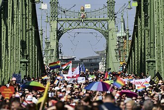 2025 m. birželį Budapešte vykusios draustos „Pride“ eitynės