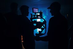 Miglumos klipo filmavimo akimirka