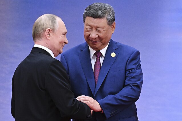 Vladimiras Putinas ir Xi Jinpingas