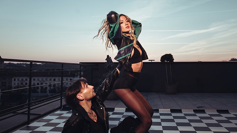 Adrinos klipo filmavimo akimirka