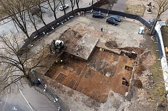 Šiaulių centre iškelti sovietų karių palaikai